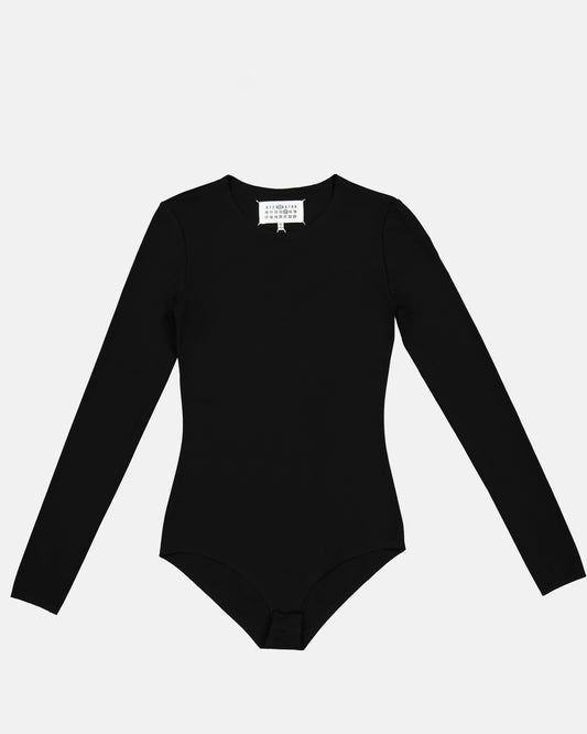 Maison Margiela, black bodysuit, elegance, comfort, refined silhouette