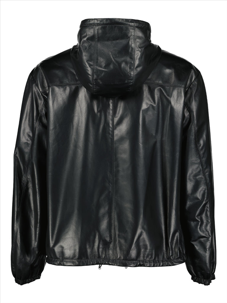 Prada, leather bomber, luxury, fashion, haute couture