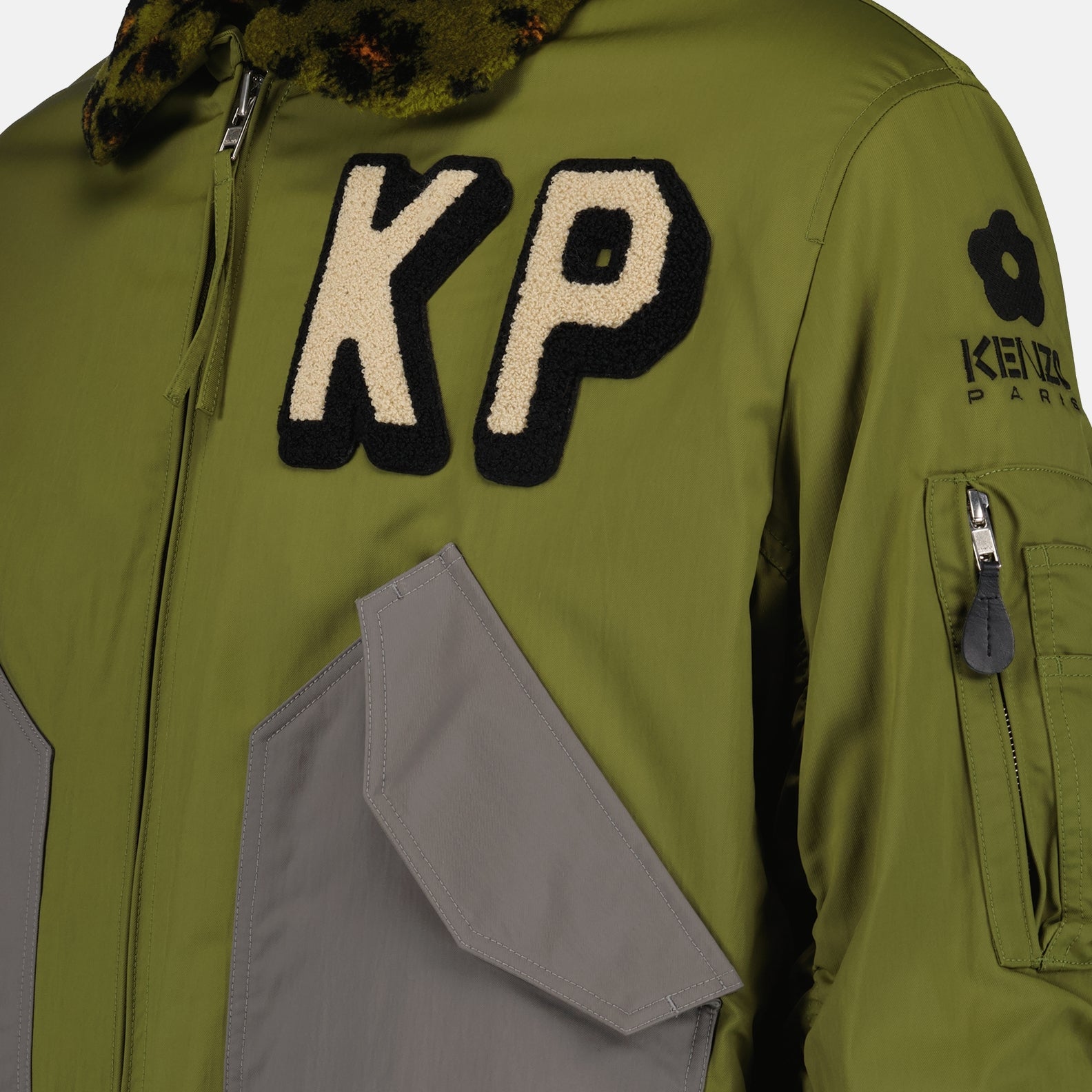 Kenzo, Green Bomber Jacket, Men's Luxury Fashion, High-End Jackets, Designer Bomber