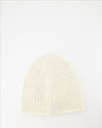 Moncler Genius, beige bonnet, contemporary design, stylish accessory, men's accessories