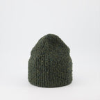 Dior beanie, luxury men's accessories, ribbed green beanie, designer winter wear, elegant men's fashion