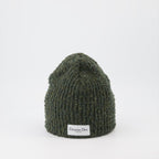 Dior beanie, luxury men's accessories, ribbed green beanie, designer winter wear, elegant men's fashion