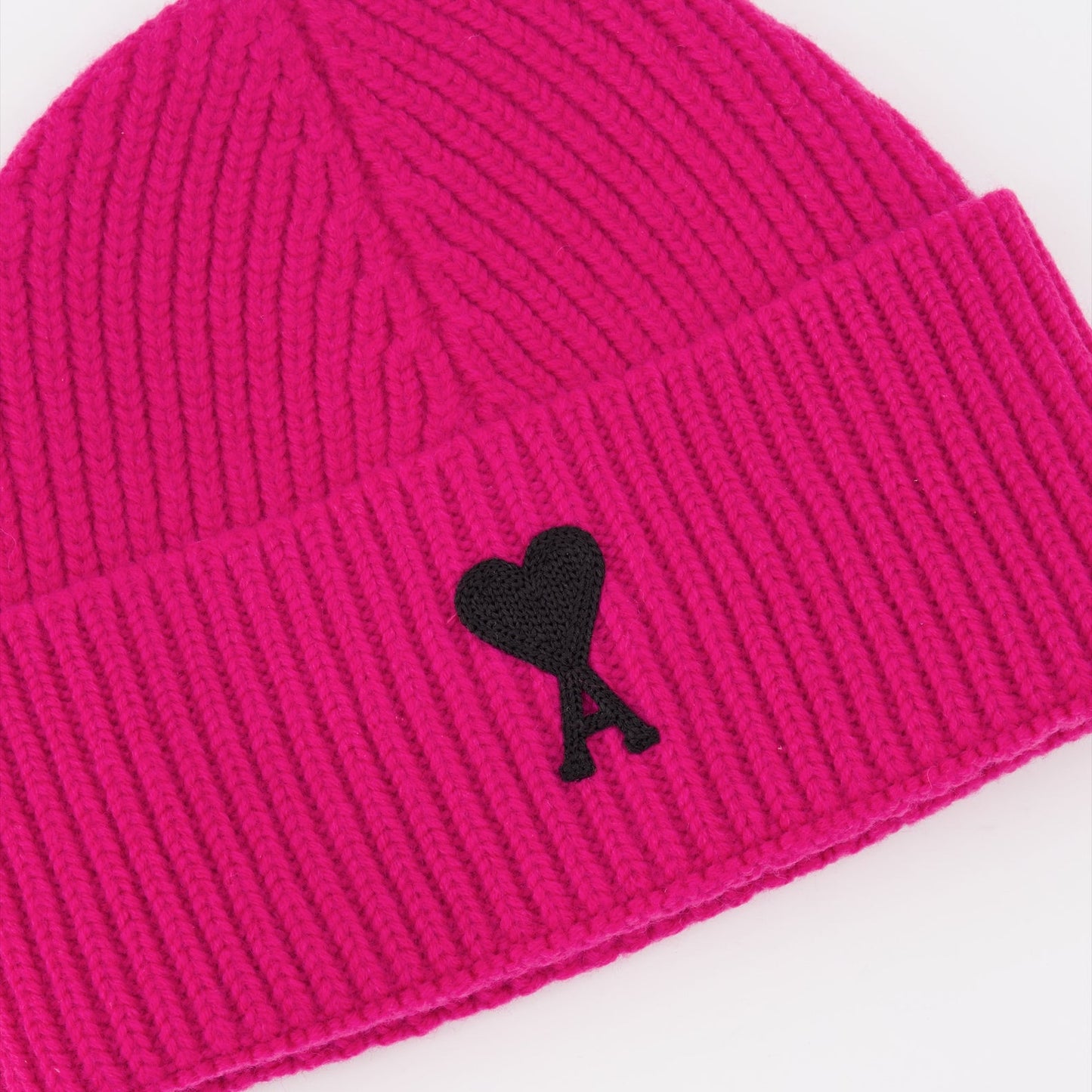 Ami de Coeur Bonnet, Unisex Wool Hat, Luxury Knitwear, Designer Winter Accessory, Pink Beanie