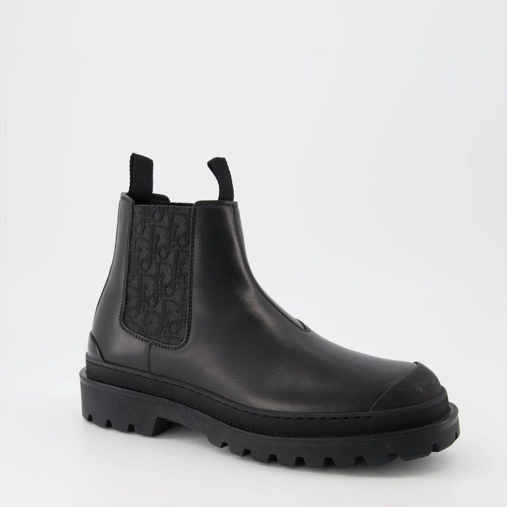 Dior Chelsea Boots, Men's Luxury Footwear, Leather Ankle Boots, Designer Shoes, High-End Fashion