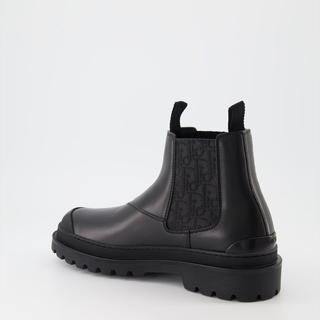 Dior Chelsea Boots, Men's Luxury Footwear, Leather Ankle Boots, Designer Shoes, High-End Fashion