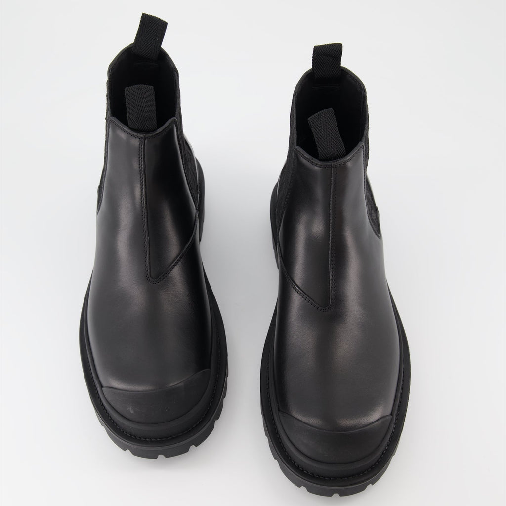 Dior Chelsea Boots, Men's Luxury Footwear, Leather Ankle Boots, Designer Shoes, High-End Fashion