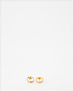 Gold Earrings, Maison Margiela, Luxury Accessories, Numbered Jewelry, Elegance