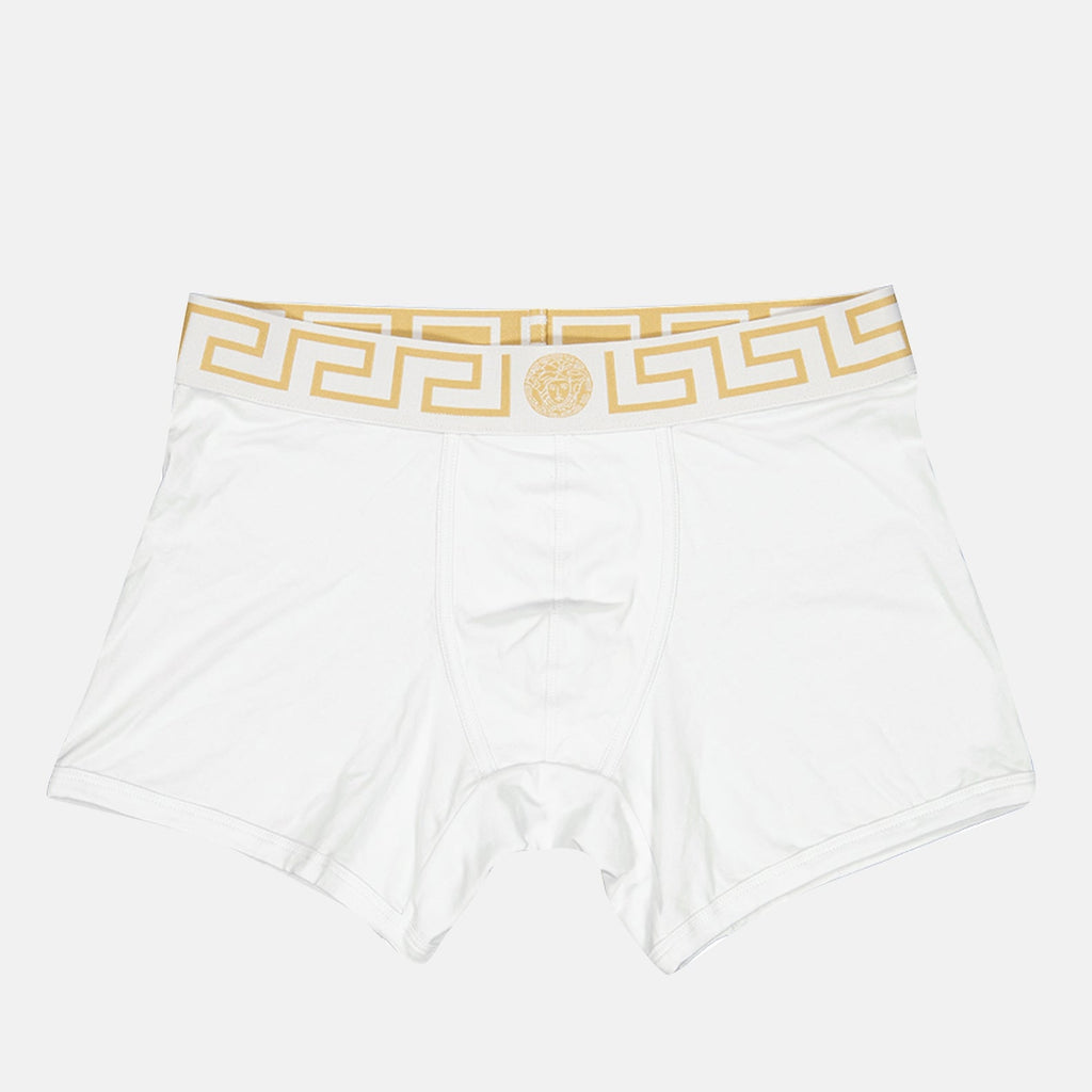 Versace Men's Boxer, Medusa Greca, Luxury Underwear, Elegant Boxer, Cotton Elastane