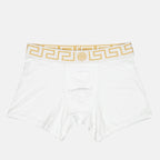 Versace Men's Boxer, Medusa Greca, Luxury Underwear, Elegant Boxer, Cotton Elastane