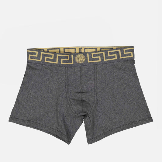 Versace, Grey Medusa Boxer, Luxury Menswear, Designer Boxers, High-End Fashion