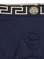 Versace boxer, luxury men's underwear, Medusa design, designer boxers, blue men's boxers