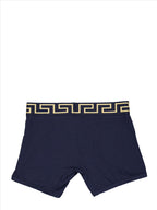 Versace boxer, luxury men's underwear, Medusa design, designer boxers, blue men's boxers