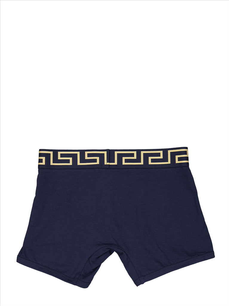 Versace boxer, luxury men's underwear, Medusa design, designer boxers, blue men's boxers