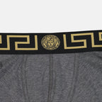 Versace, Men's luxury boxer, Medusa Greca, Grey boxer, High-end underwear