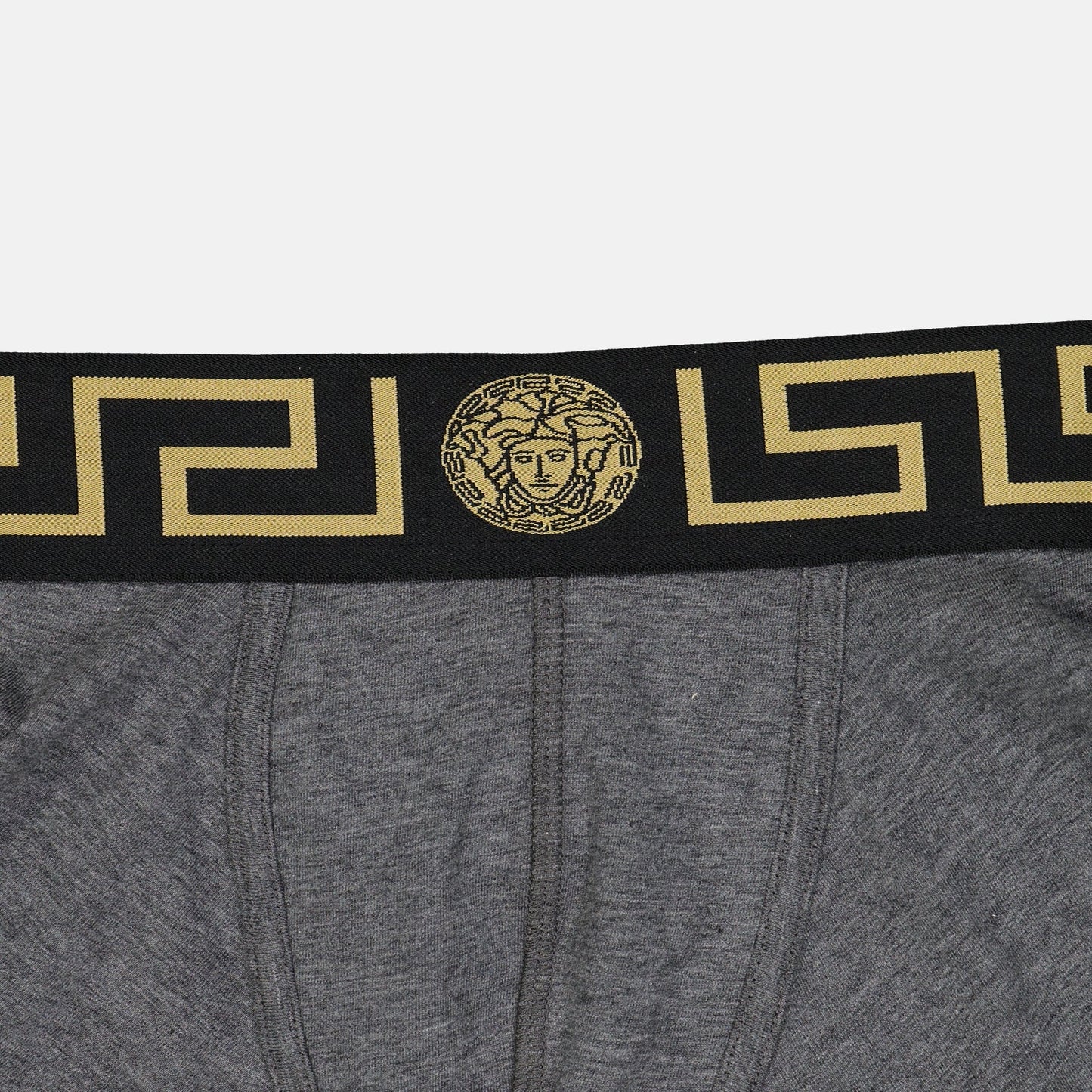 Versace, Men's luxury boxer, Medusa Greca, Grey boxer, High-end underwear