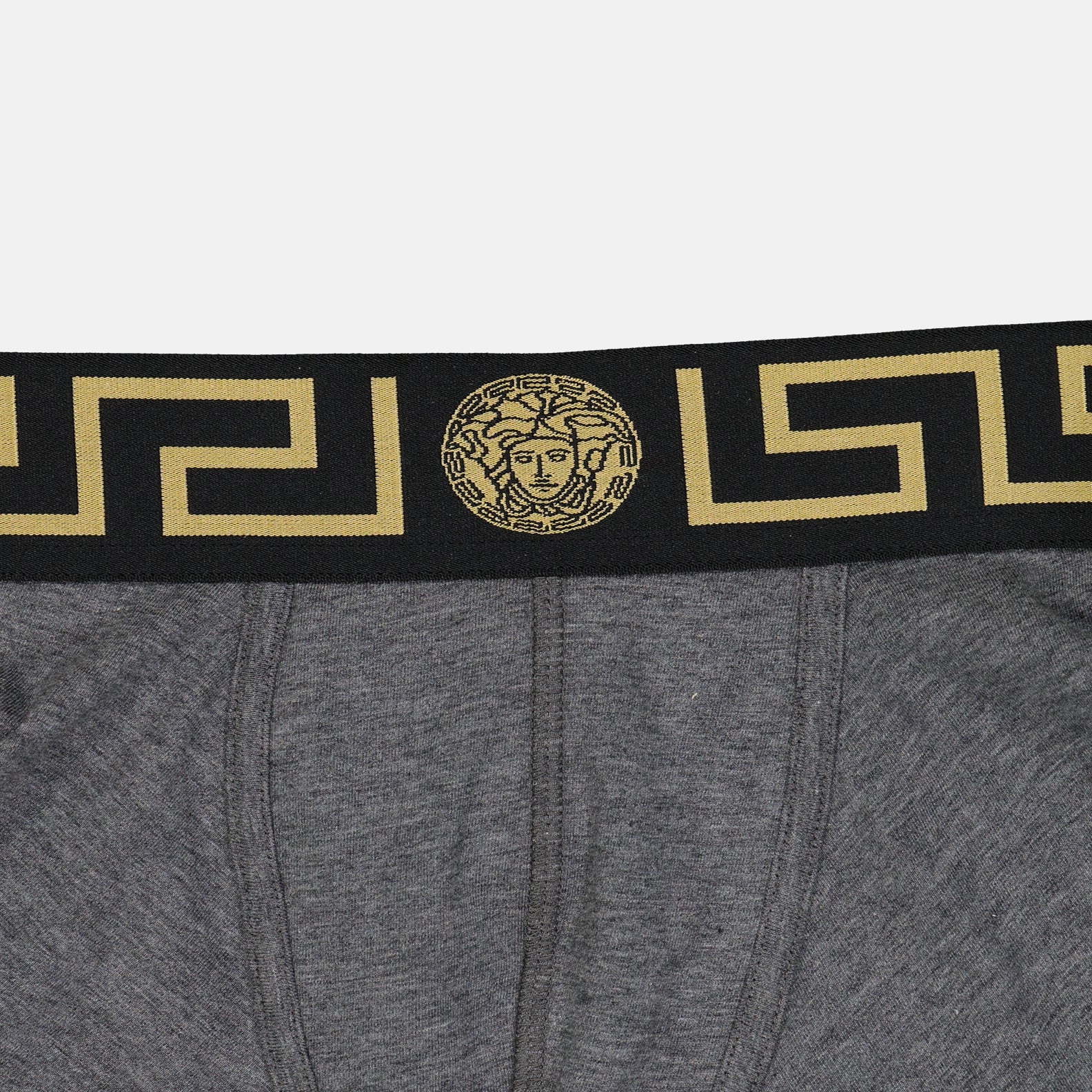 Versace, Men's luxury boxer, Medusa Greca, Grey boxer, High-end underwear