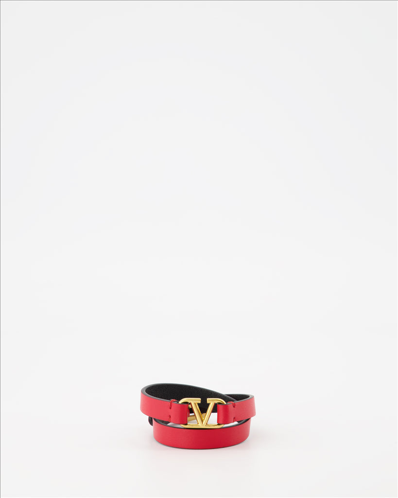 Valentino Garavani, Luxury Bracelet, Red Accessory, VLogo, Elegant Jewelry