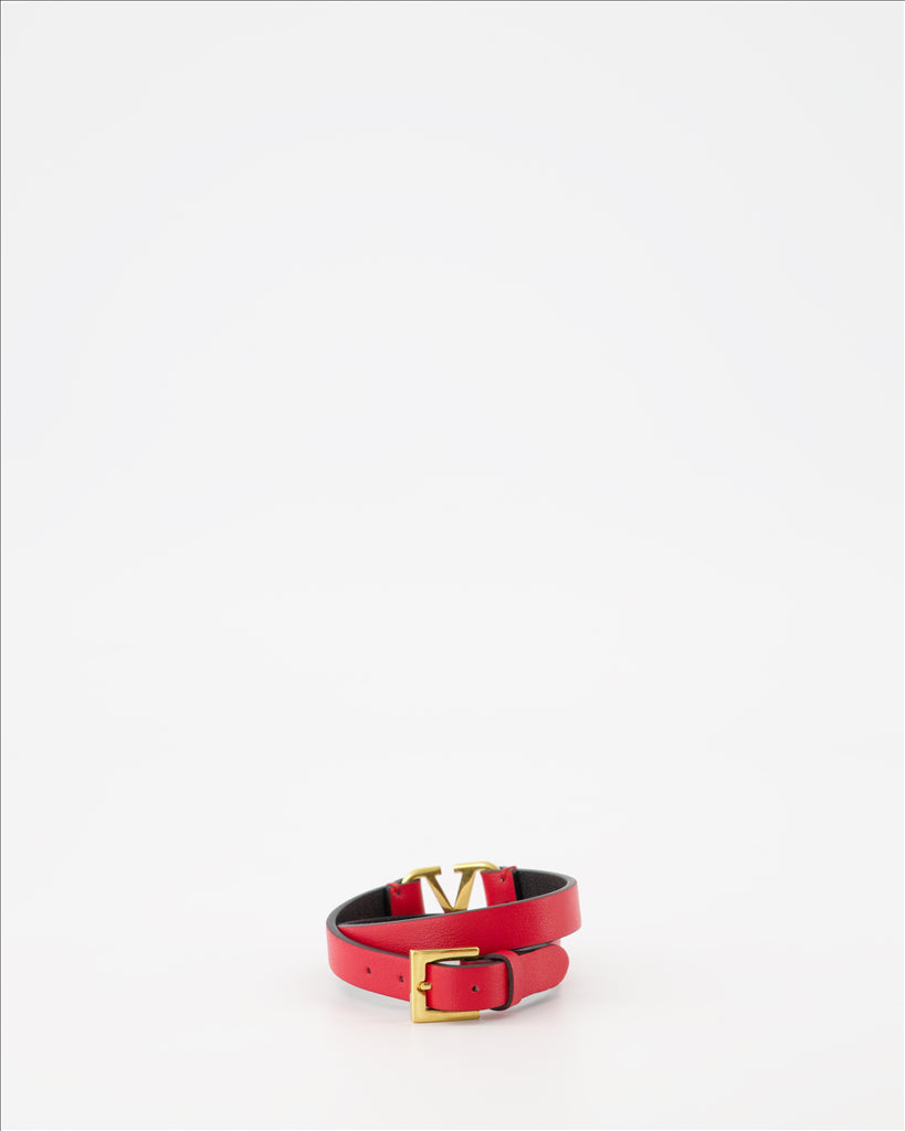 Valentino Garavani, Luxury Bracelet, Red Accessory, VLogo, Elegant Jewelry