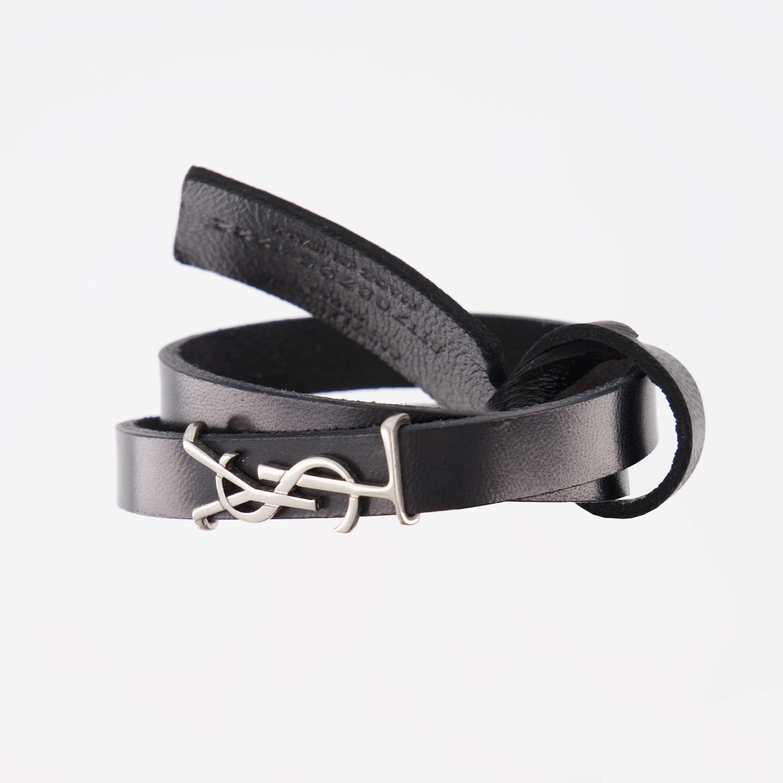 Saint Laurent, YSL Bracelet, Silver Opyum Bracelet, Men's Luxury Jewelry, Designer Accessories