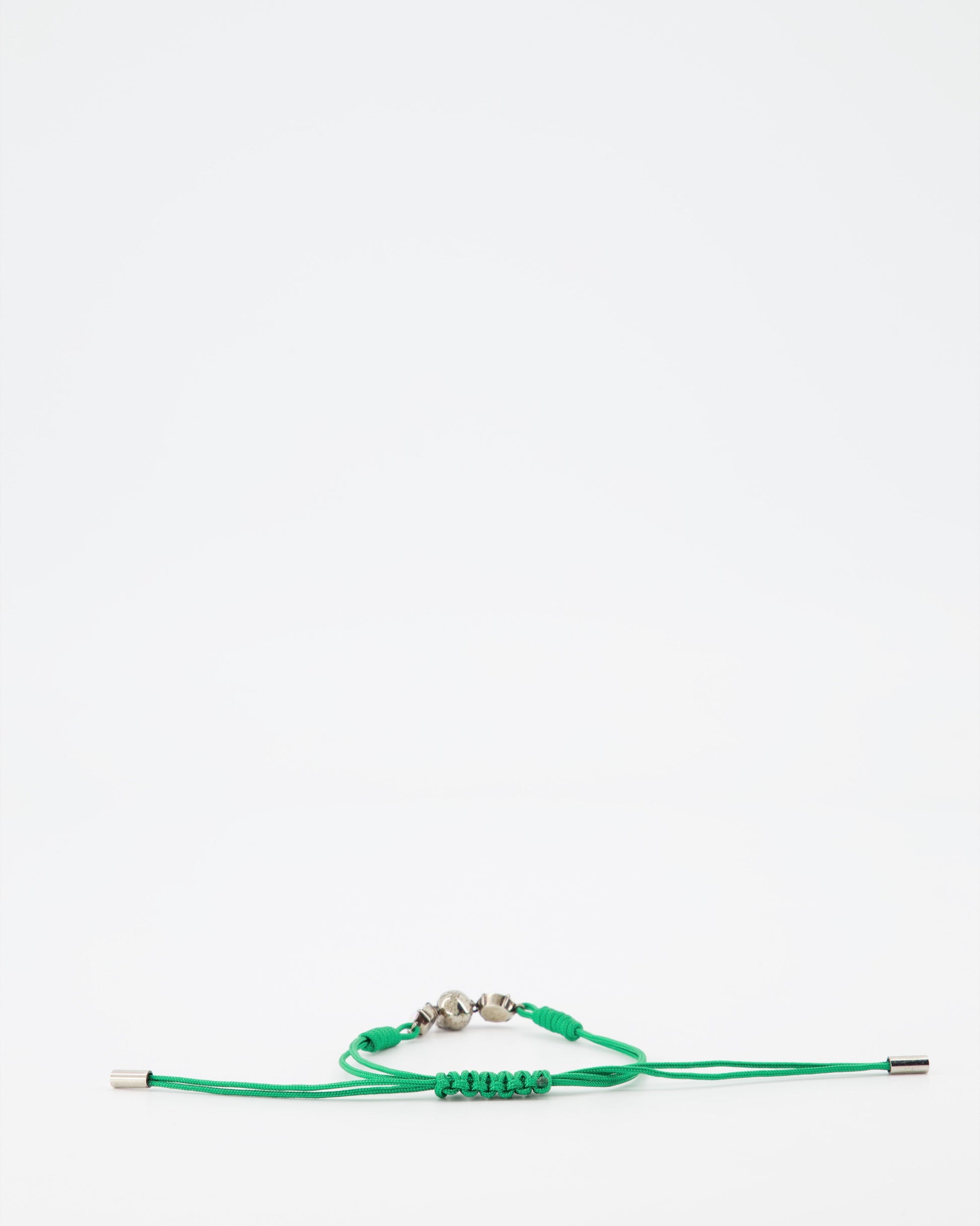 Alexander McQueen, Green Skull Cord Bracelet, Women's luxury accessories, designer bracelet, high-end fashion