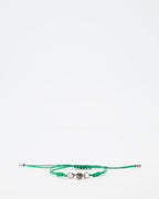 Alexander McQueen, Green Skull Cord Bracelet, Women's luxury accessories, designer bracelet, high-end fashion