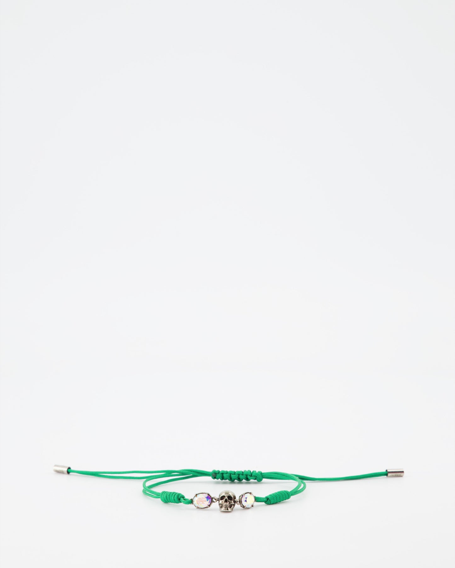 Alexander McQueen, Green Skull Cord Bracelet, Women's luxury accessories, designer bracelet, high-end fashion