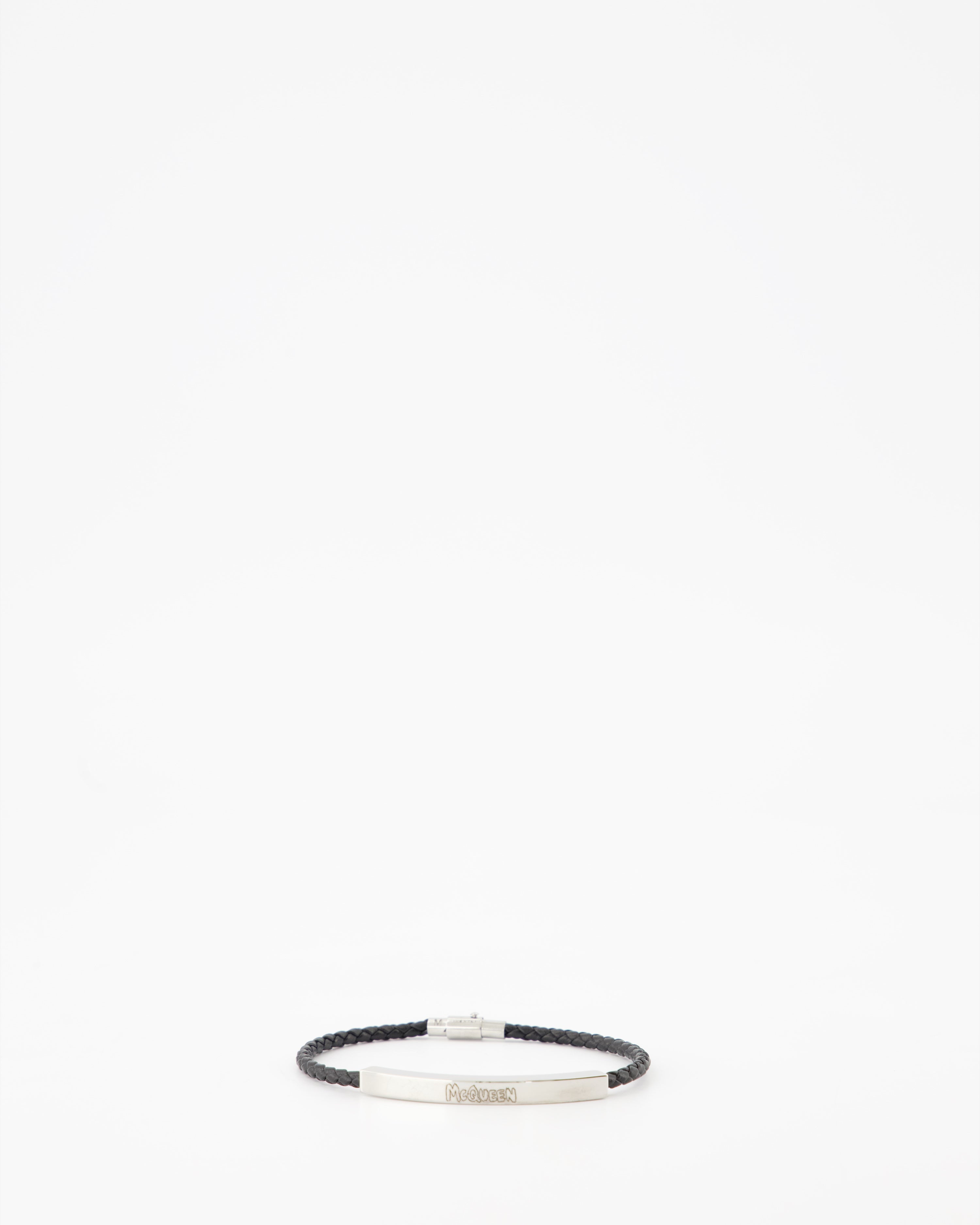 Alexander McQueen bracelet, luxury men's accessories, graffiti leather bracelet, designer men's jewelry, high-end fashion bracelet