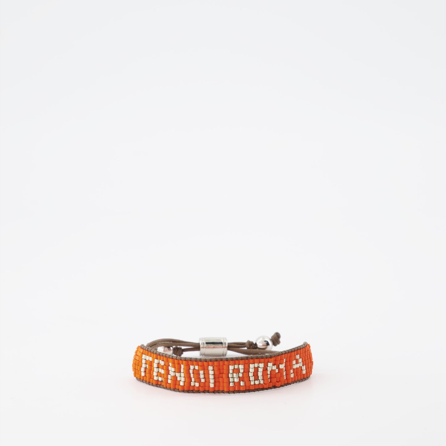 Fendi bracelet, orange men's bracelet, luxury accessory, designer bracelet, sophisticated men's jewelry