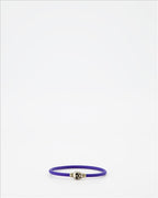 Alexander McQueen, luxurious men's bracelet, skull, blue cord, elegant accessory