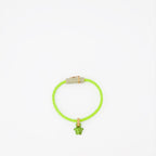 Versace bracelet, Medusa bracelet, women's luxury bracelet, green braided bracelet, high-end accessories