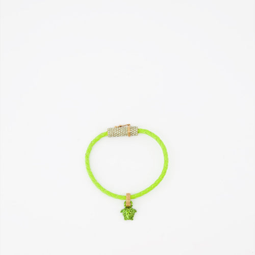 Pulsera Verde Trenzada Medusa