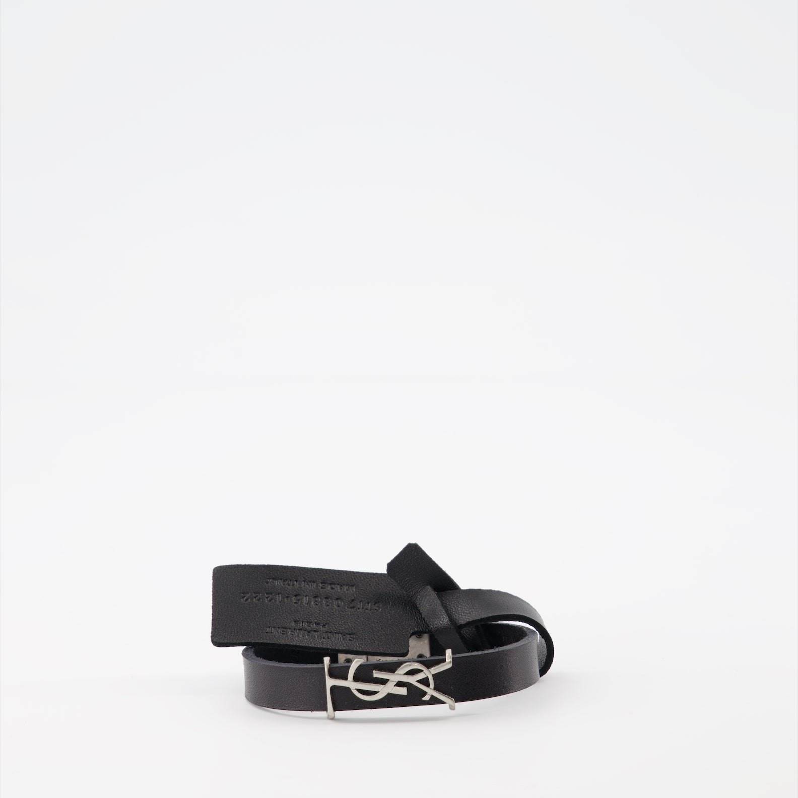 Image du bracelet en argent YSL Opyum par Saint Laurent pour hommes - Saison Printemps-Été 2024 - Vue de face