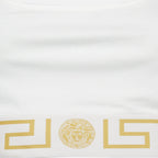 White Greca Bralette, Elegant Bralette, Elastic Band Bralette, Refined Slim Fit, Versatile Bralette