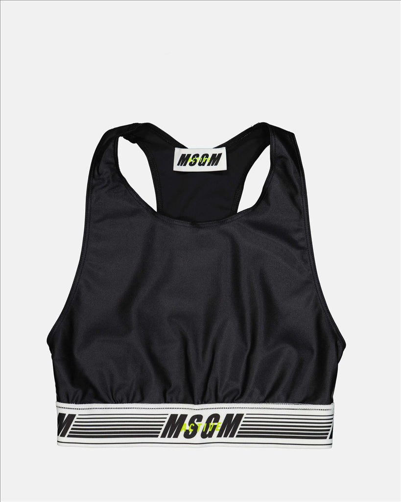 Women's Sports Bra, MSGM Active, Fitness Bra, Comfortable Nylon, Luxury Sportswear