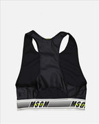 Women's Sports Bra, MSGM Active, Fitness Bra, Comfortable Nylon, Luxury Sportswear