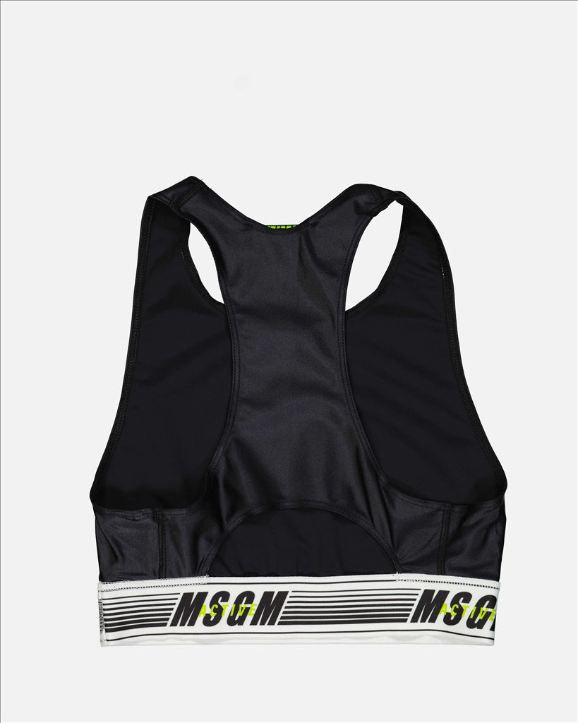 Women's Sports Bra, MSGM Active, Fitness Bra, Comfortable Nylon, Luxury Sportswear