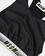 Women's Sports Bra, MSGM Active, Fitness Bra, Comfortable Nylon, Luxury Sportswear