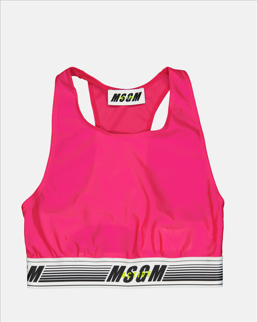 Sports Bra, MSGM Active, Women's Apparel, Comfort, Elegant Design