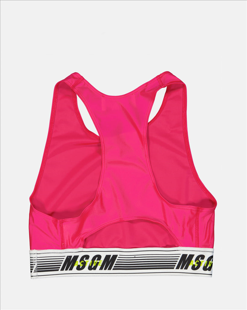 Sports Bra, MSGM Active, Women's Apparel, Comfort, Elegant Design