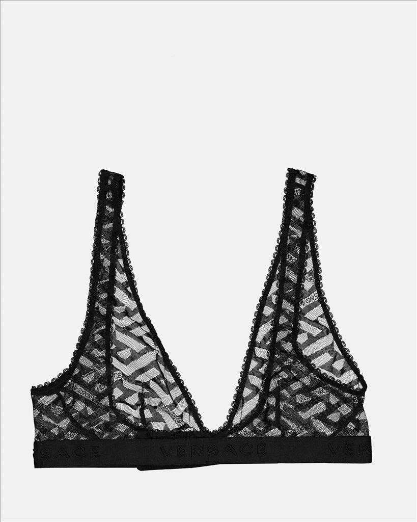 Versace, Brassière Greca, Luxury lingerie, Women's fashion, High-end bra