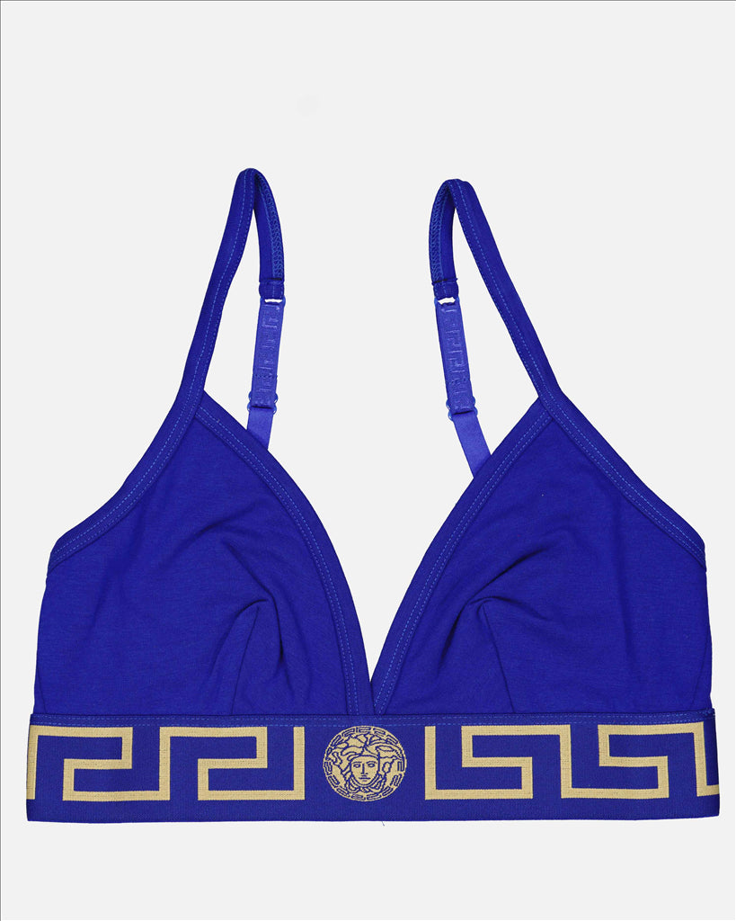 Versace, Bralette, Blue, Luxury, Women