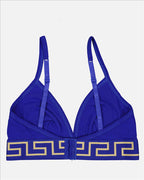 Versace, Bralette, Blue, Luxury, Women