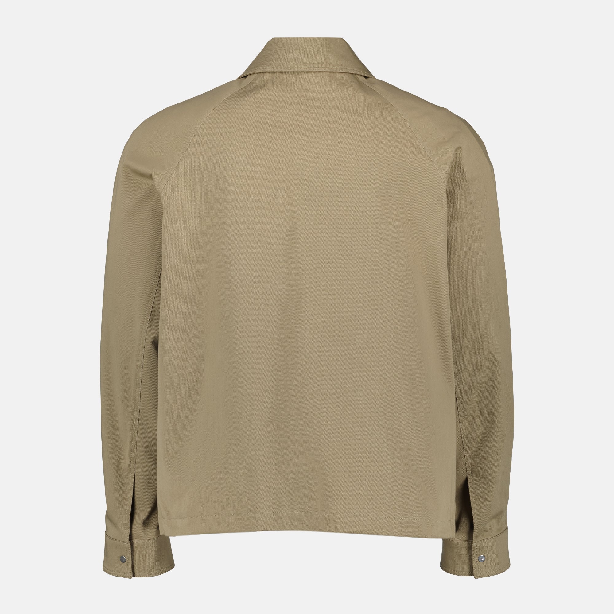 Fendi jacket, beige cotton jacket, men's outerwear, autumn winter fashion, refined details