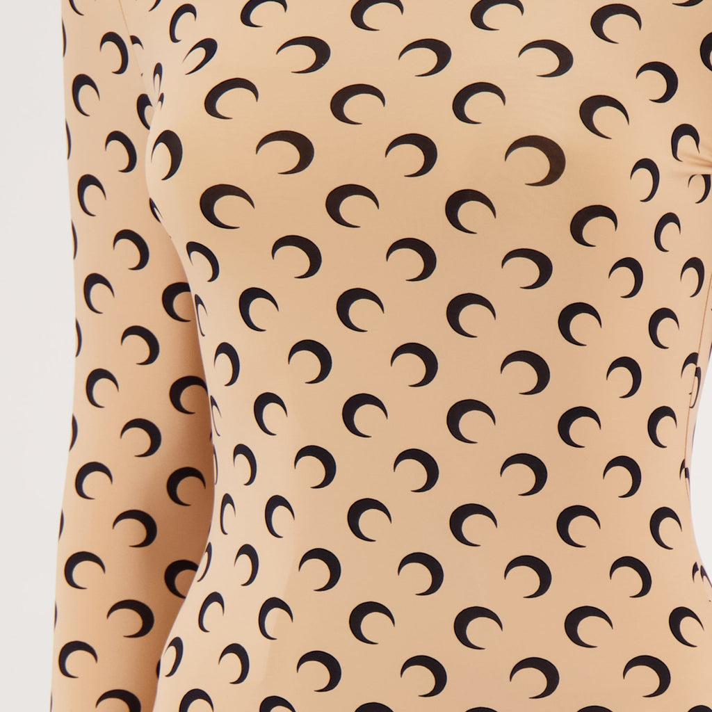 Jersey Moon combination, Marine Serre, Autumn-Winter 2025, moon print clothing, short combination dress