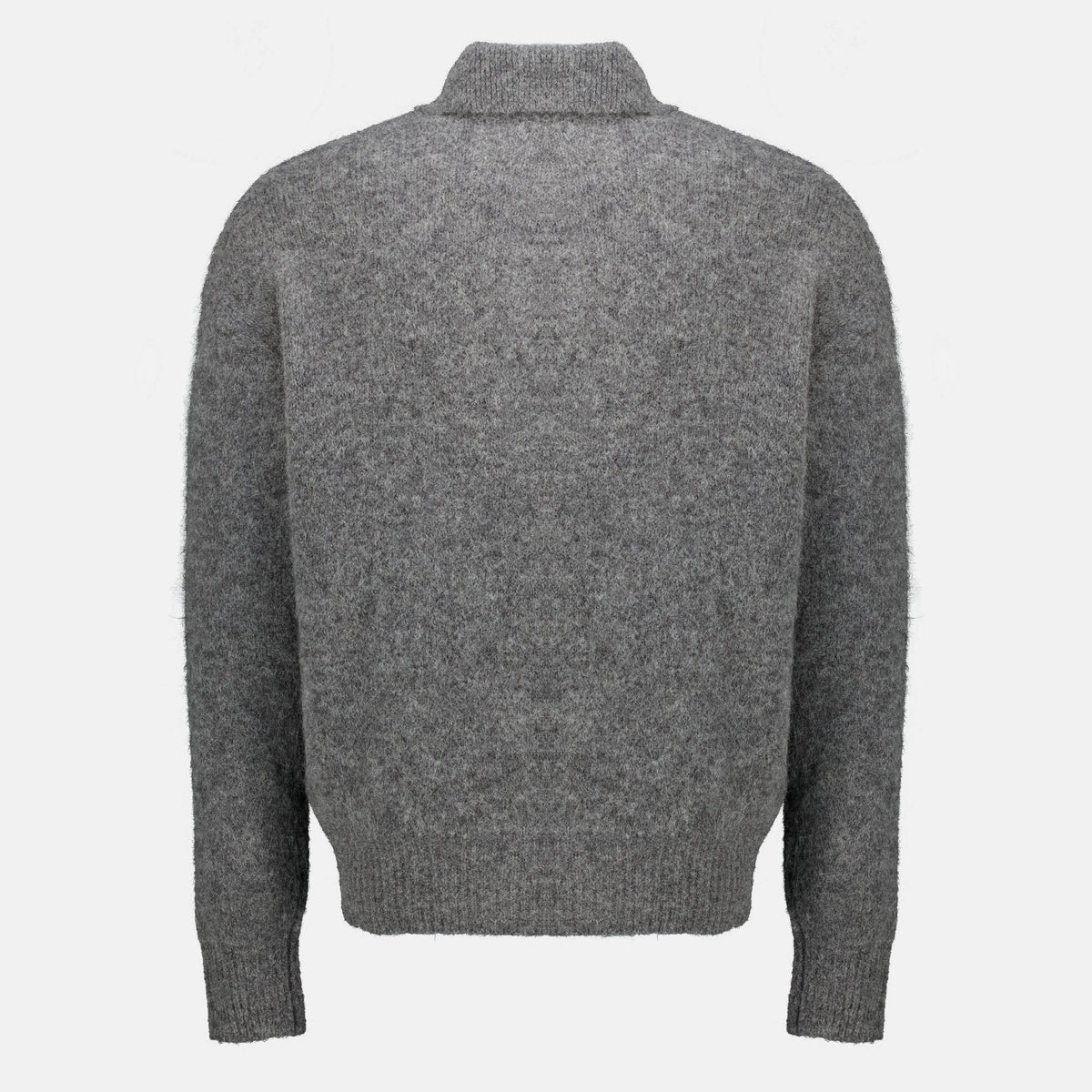 Polo cinzento de alpaca