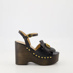 Image of Fringed VLogo Wedge Sandals by Valentino Garavani for Women - Season Spring-Summer 2025 - Right Side View