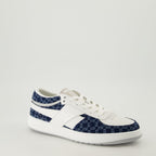 Bild der G-Move Blue Monogram Sneakers von Givenchy für Männer - Saison Frühling-Sommer 2025 - Vorderansicht rechts im Dreiviertelprofil