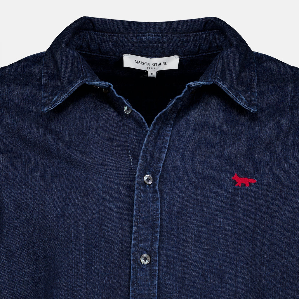 Blue Denim Shirt - Maison Kitsuné