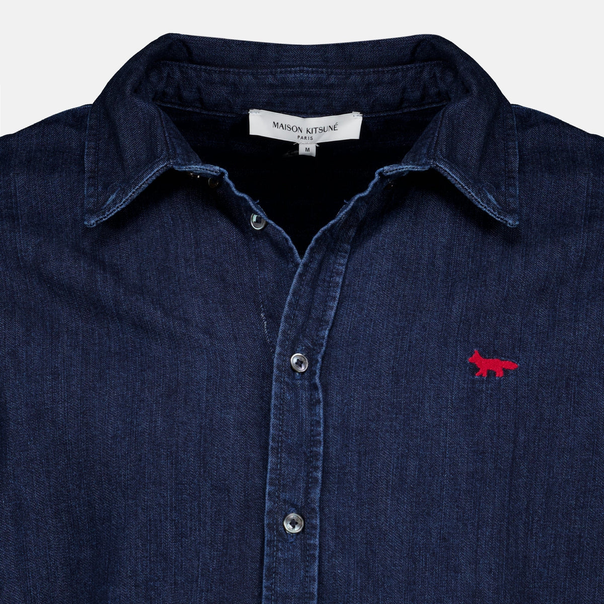 Blue Denim Shirt - Maison Kitsuné