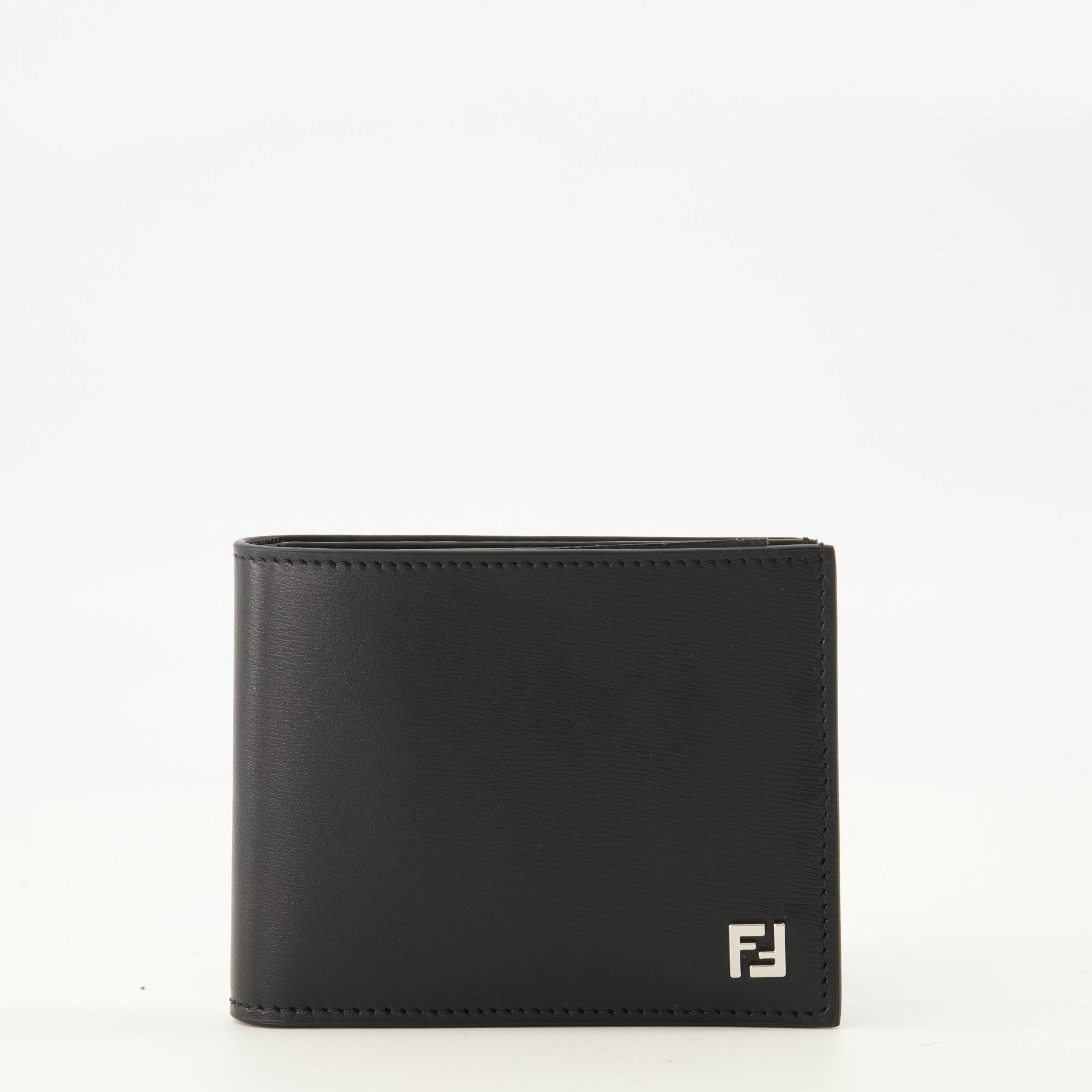 Image of Portefeuilles FF Squared Black by Fendi for Men - Season Spring-Summer 2026 - Front View